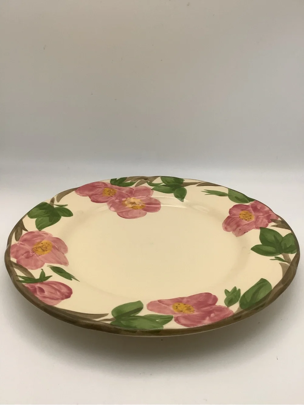 Three Franciscan Desert Rose Dinner Plates Made in England